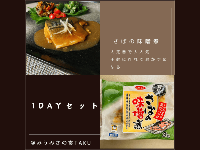 コープデリの1Dayおためしセット「さばの味噌煮」