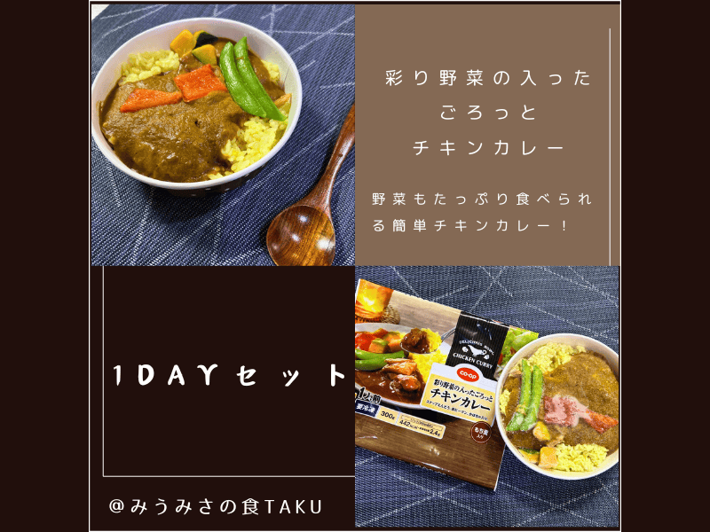 コープデリの1Dayおためしセット「彩り野菜の入ったごろっとチキンカレー」