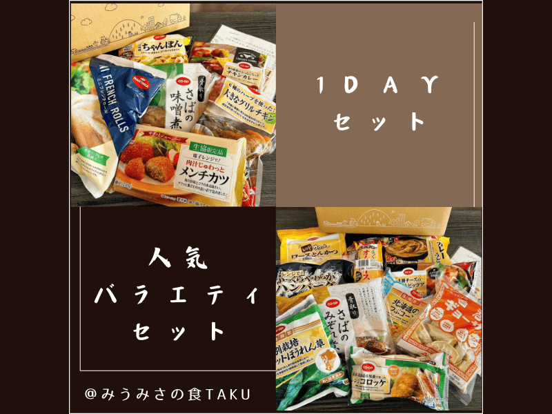 人気バラエティセットと1ｄａｙセットの写真