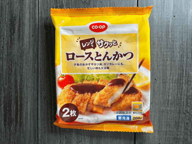 コープデリのロースとんかつのパッケージ